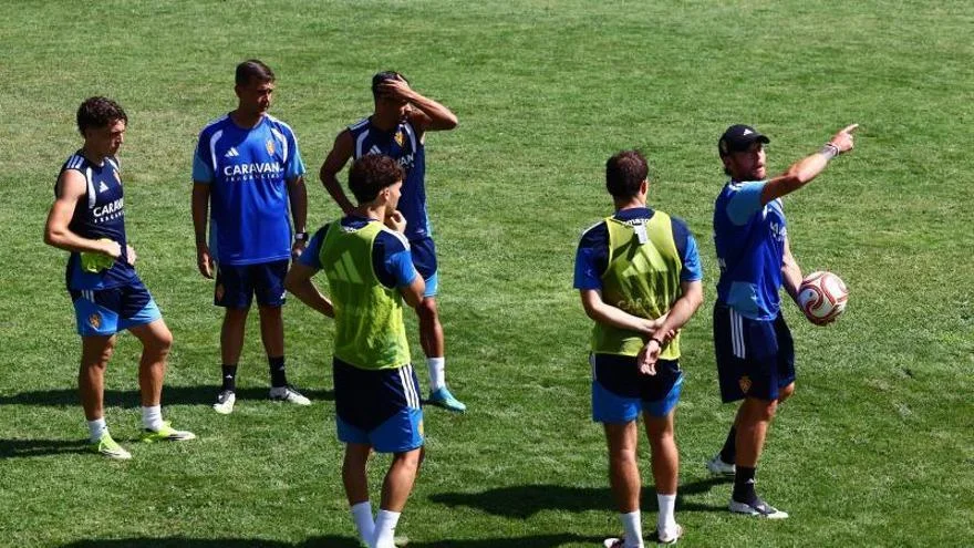 El Real Zaragoza modifica sus entrenamientos por el calor