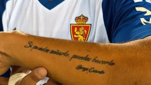 El emotivo debut de Javier Berdejo con el Real Zaragoza