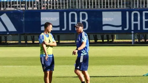 El Real Zaragoza trabaja al completo con Ander Herrera entre algodones
