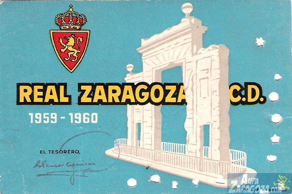 abono real zaragoza 1959-60