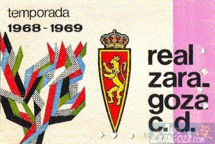 abono real zaragoza 1968-69