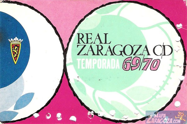 abono real zaragoza 1969-70