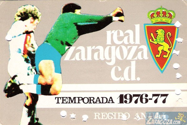 abono real zaragoza 1976-77
