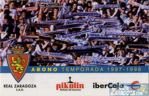 abono real zaragoza 1997-98